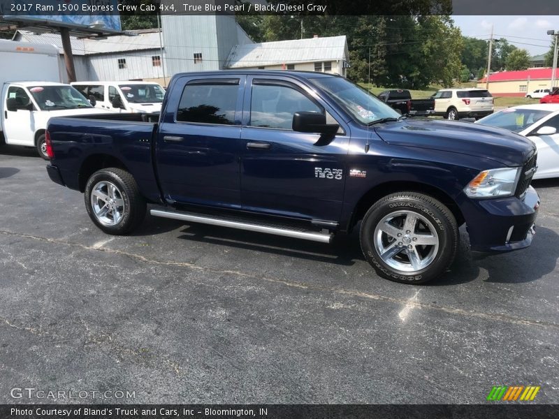 True Blue Pearl / Black/Diesel Gray 2017 Ram 1500 Express Crew Cab 4x4