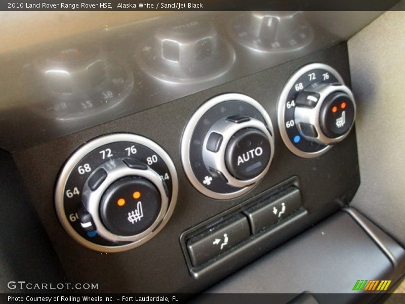 Alaska White / Sand/Jet Black 2010 Land Rover Range Rover HSE