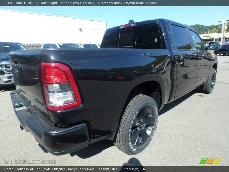 Diamond Black Crystal Pearl / Black 2020 Ram 1500 Big Horn Night Edition Crew Cab 4x4