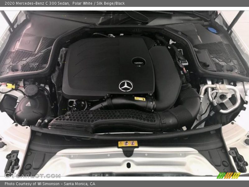 Polar White / Silk Beige/Black 2020 Mercedes-Benz C 300 Sedan