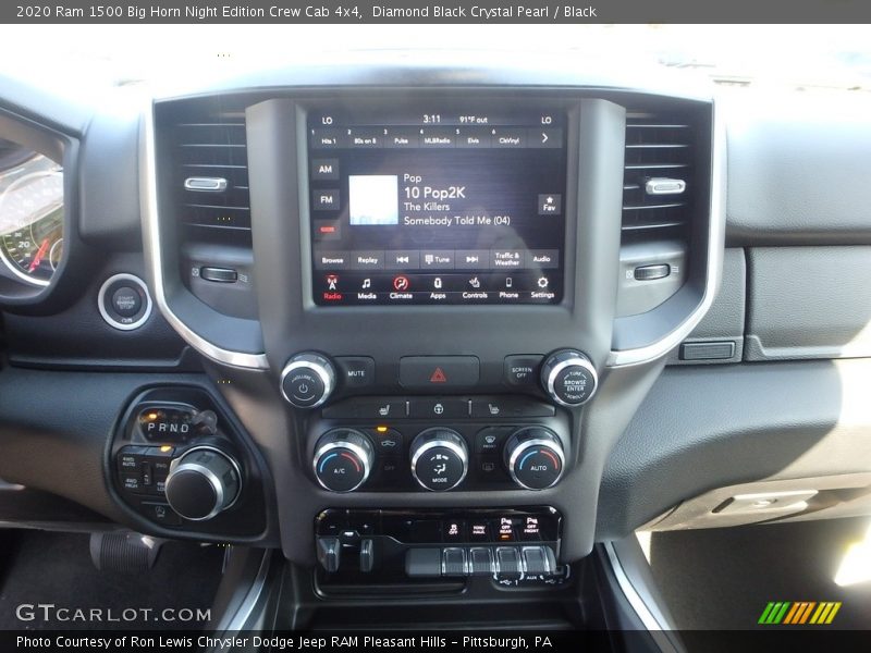 Diamond Black Crystal Pearl / Black 2020 Ram 1500 Big Horn Night Edition Crew Cab 4x4