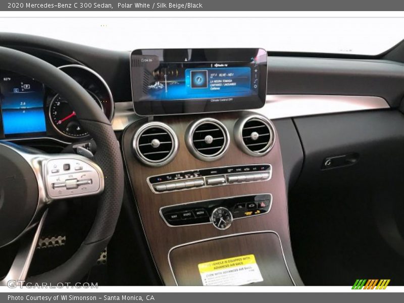 Polar White / Silk Beige/Black 2020 Mercedes-Benz C 300 Sedan