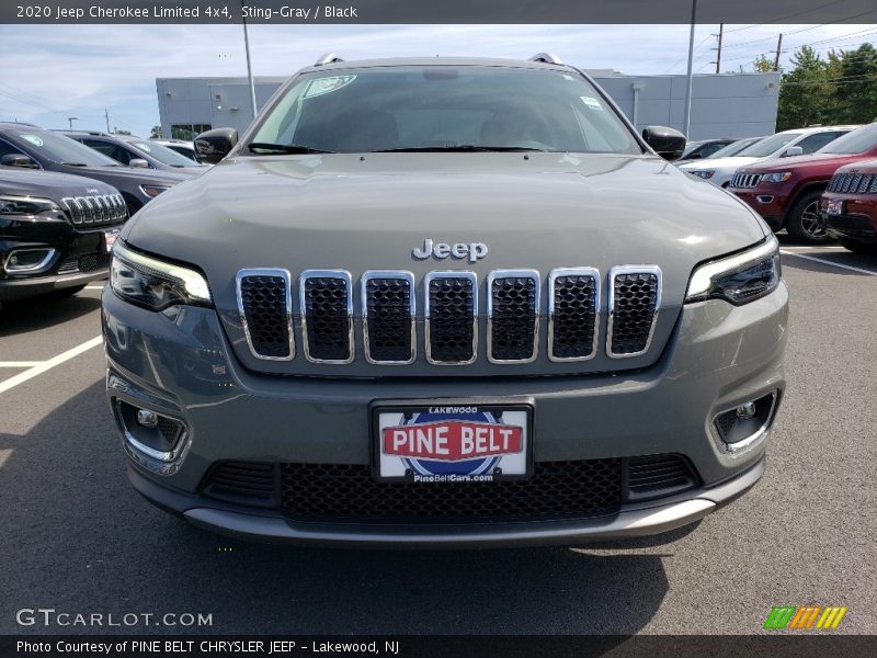 Sting-Gray / Black 2020 Jeep Cherokee Limited 4x4
