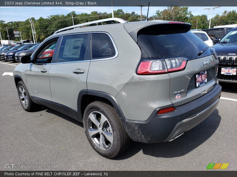 Sting-Gray / Black 2020 Jeep Cherokee Limited 4x4