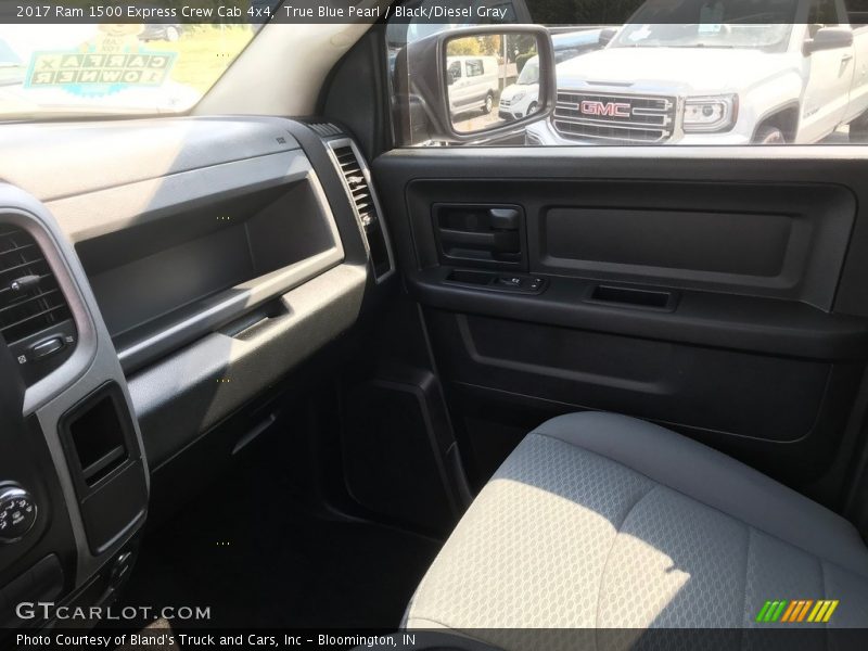 True Blue Pearl / Black/Diesel Gray 2017 Ram 1500 Express Crew Cab 4x4