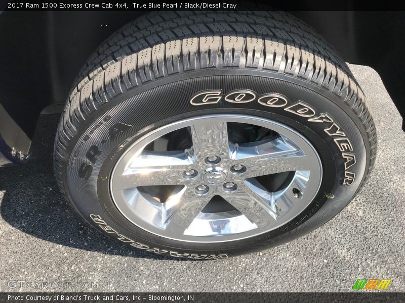 True Blue Pearl / Black/Diesel Gray 2017 Ram 1500 Express Crew Cab 4x4