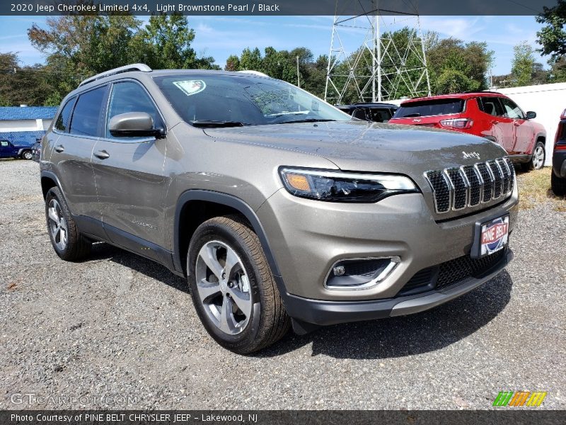 Light Brownstone Pearl / Black 2020 Jeep Cherokee Limited 4x4