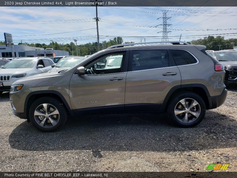 Light Brownstone Pearl / Black 2020 Jeep Cherokee Limited 4x4