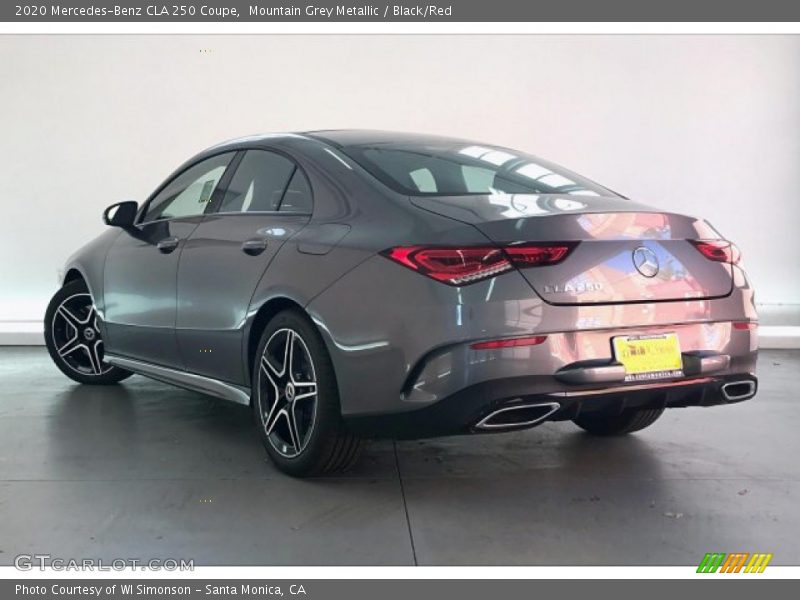 Mountain Grey Metallic / Black/Red 2020 Mercedes-Benz CLA 250 Coupe