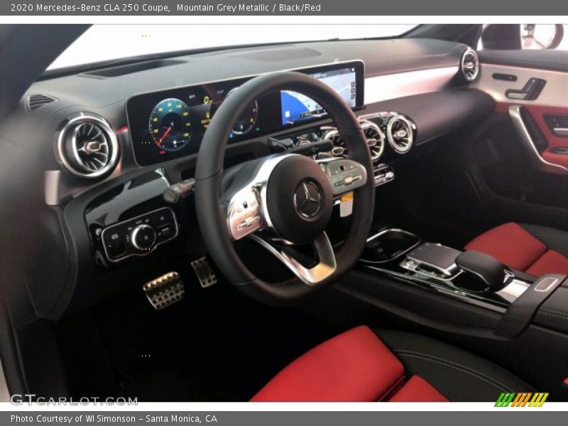Mountain Grey Metallic / Black/Red 2020 Mercedes-Benz CLA 250 Coupe