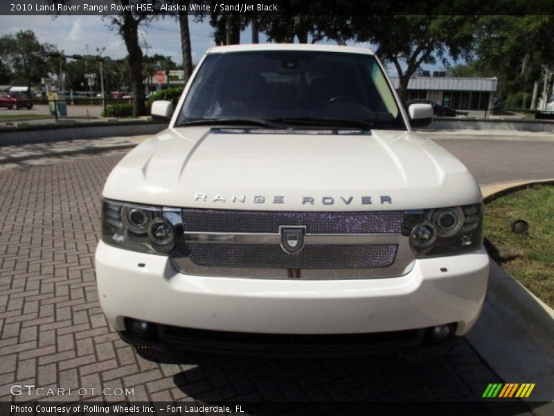 Alaska White / Sand/Jet Black 2010 Land Rover Range Rover HSE