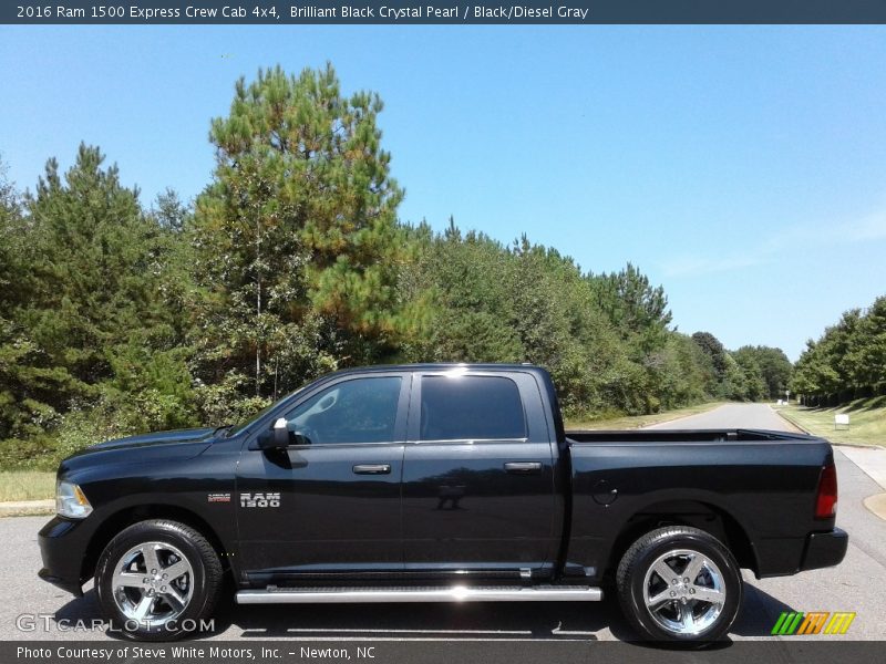 Brilliant Black Crystal Pearl / Black/Diesel Gray 2016 Ram 1500 Express Crew Cab 4x4