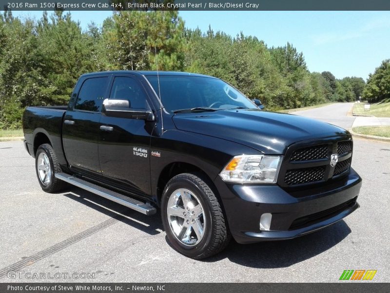 Brilliant Black Crystal Pearl / Black/Diesel Gray 2016 Ram 1500 Express Crew Cab 4x4