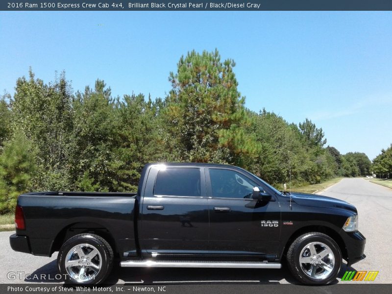 Brilliant Black Crystal Pearl / Black/Diesel Gray 2016 Ram 1500 Express Crew Cab 4x4