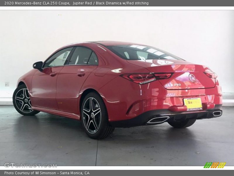 Jupiter Red / Black Dinamica w/Red stitching 2020 Mercedes-Benz CLA 250 Coupe