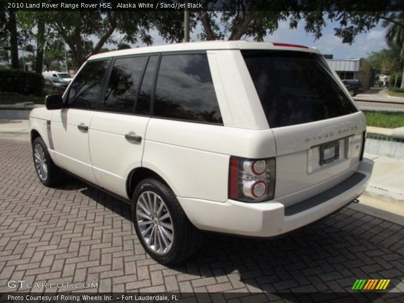 Alaska White / Sand/Jet Black 2010 Land Rover Range Rover HSE