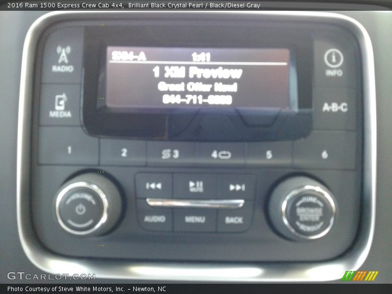 Brilliant Black Crystal Pearl / Black/Diesel Gray 2016 Ram 1500 Express Crew Cab 4x4