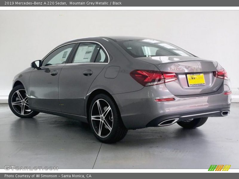 Mountain Grey Metallic / Black 2019 Mercedes-Benz A 220 Sedan