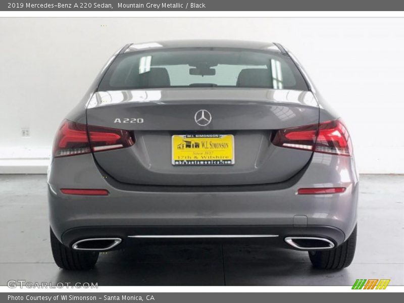 Mountain Grey Metallic / Black 2019 Mercedes-Benz A 220 Sedan