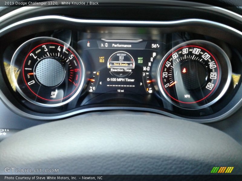 White Knuckle / Black 2019 Dodge Challenger 1320