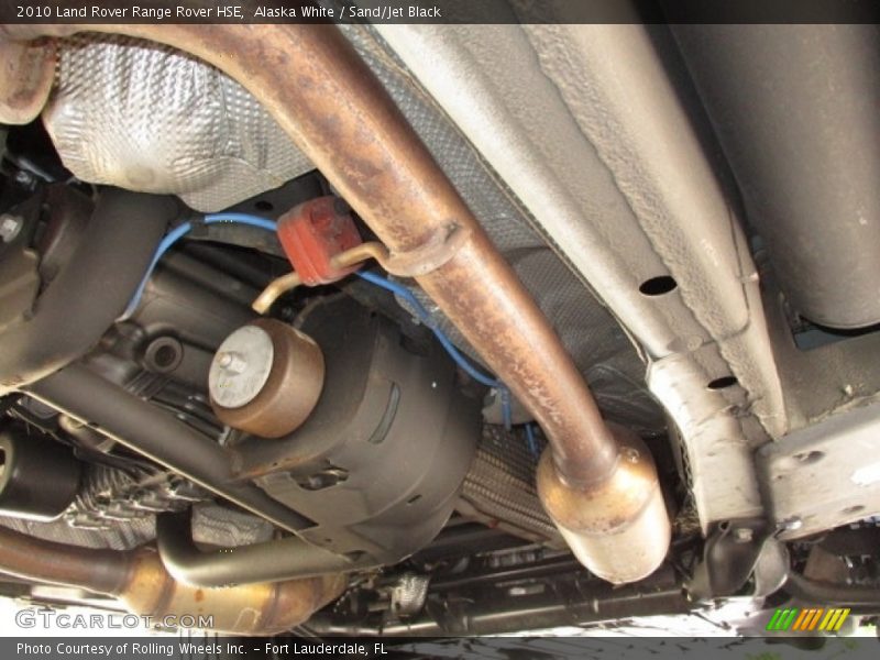 Undercarriage of 2010 Range Rover HSE