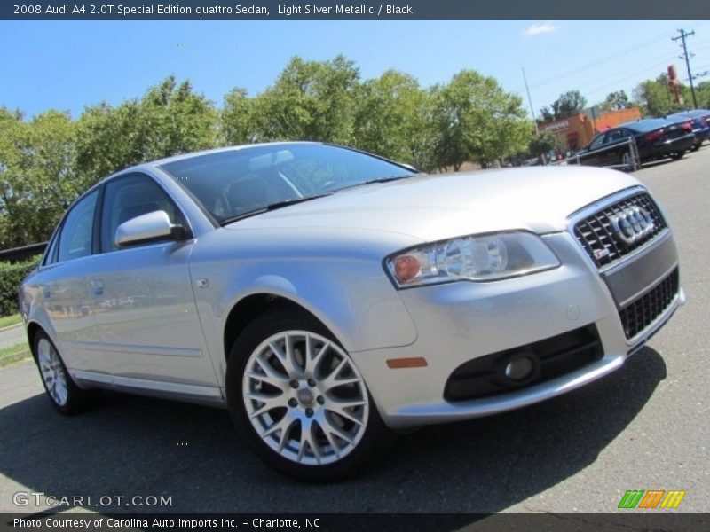Light Silver Metallic / Black 2008 Audi A4 2.0T Special Edition quattro Sedan