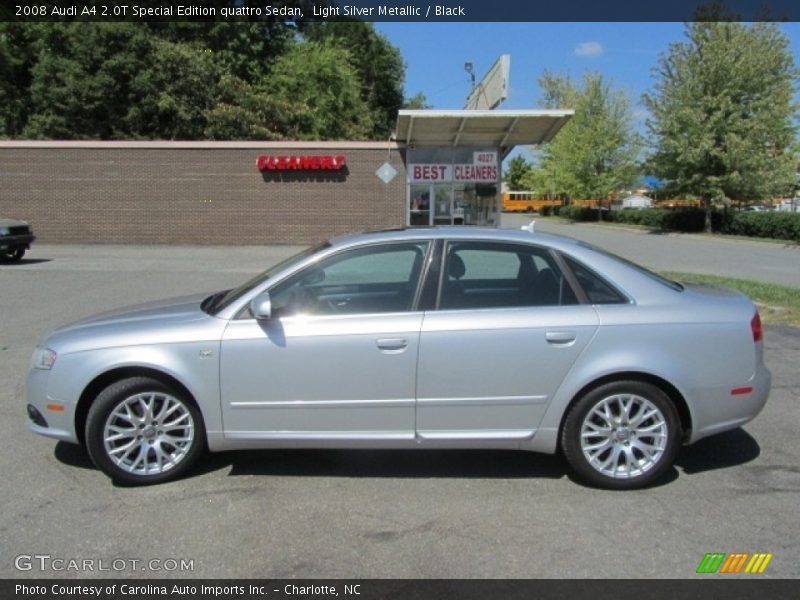 Light Silver Metallic / Black 2008 Audi A4 2.0T Special Edition quattro Sedan