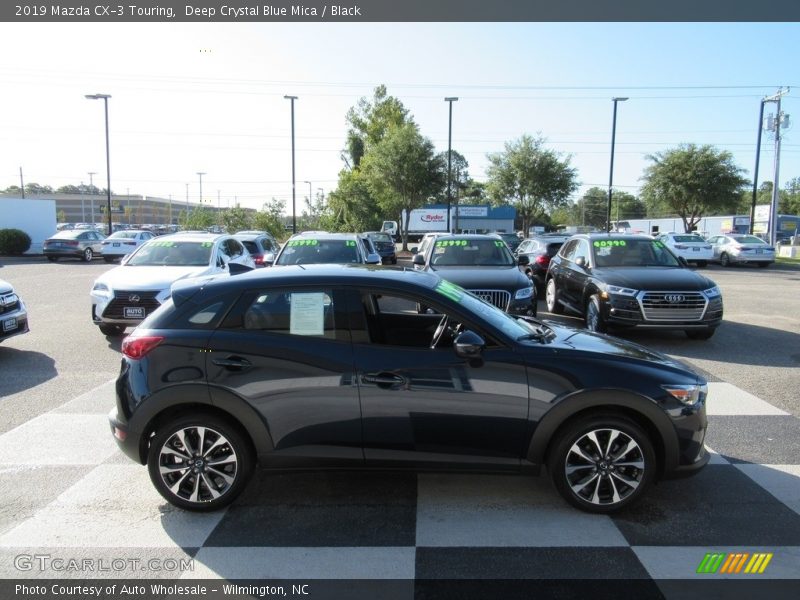 Deep Crystal Blue Mica / Black 2019 Mazda CX-3 Touring