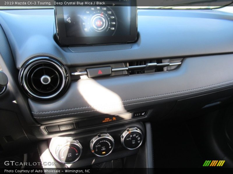 Deep Crystal Blue Mica / Black 2019 Mazda CX-3 Touring