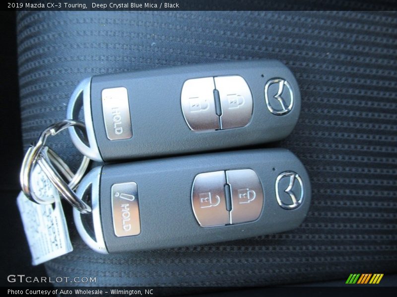 Deep Crystal Blue Mica / Black 2019 Mazda CX-3 Touring