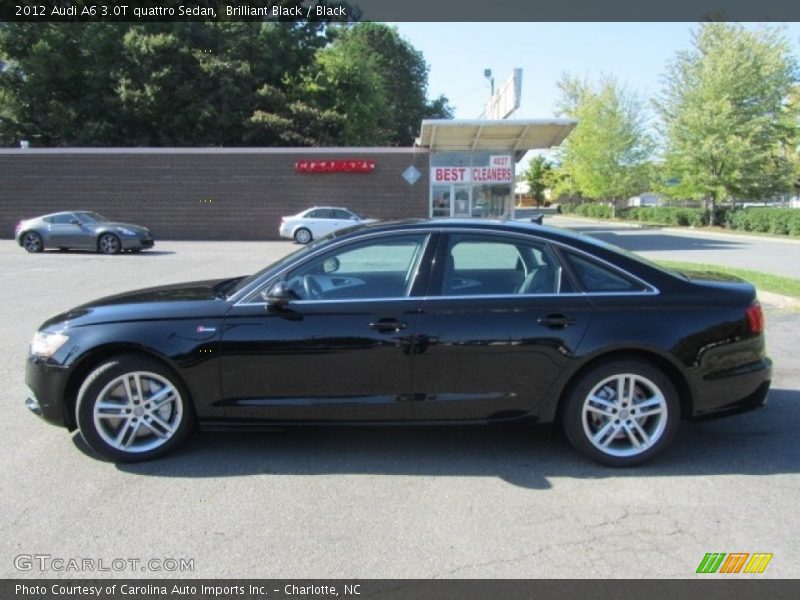 Brilliant Black / Black 2012 Audi A6 3.0T quattro Sedan