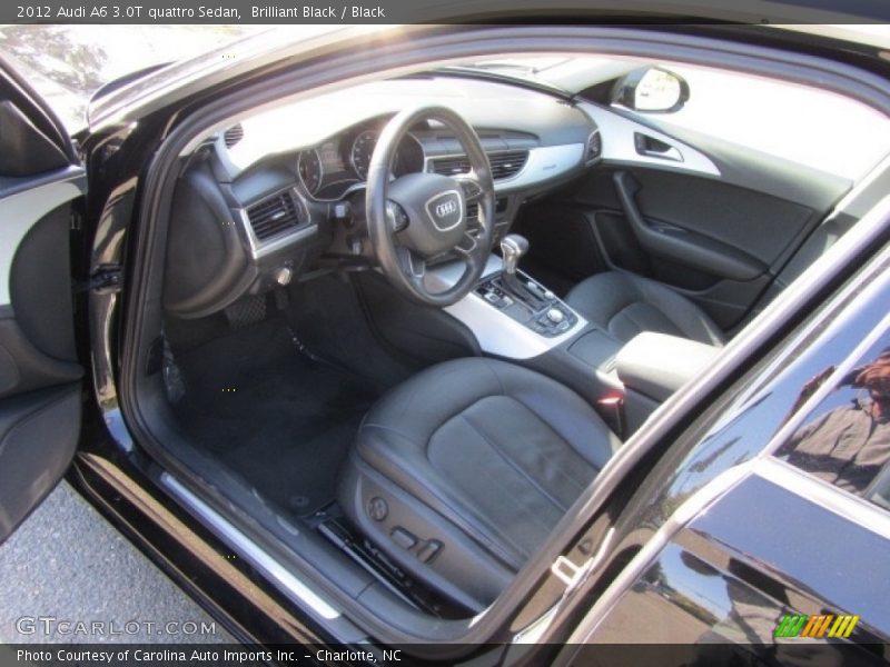 Front Seat of 2012 A6 3.0T quattro Sedan