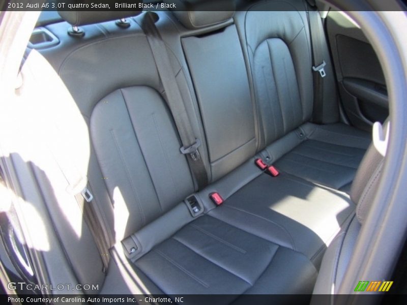 Rear Seat of 2012 A6 3.0T quattro Sedan