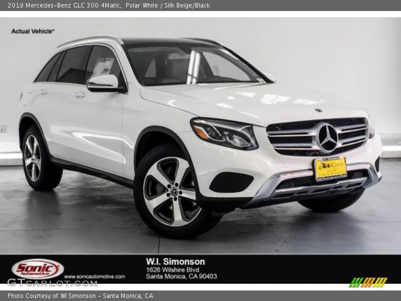 Polar White / Silk Beige/Black 2019 Mercedes-Benz GLC 300 4Matic