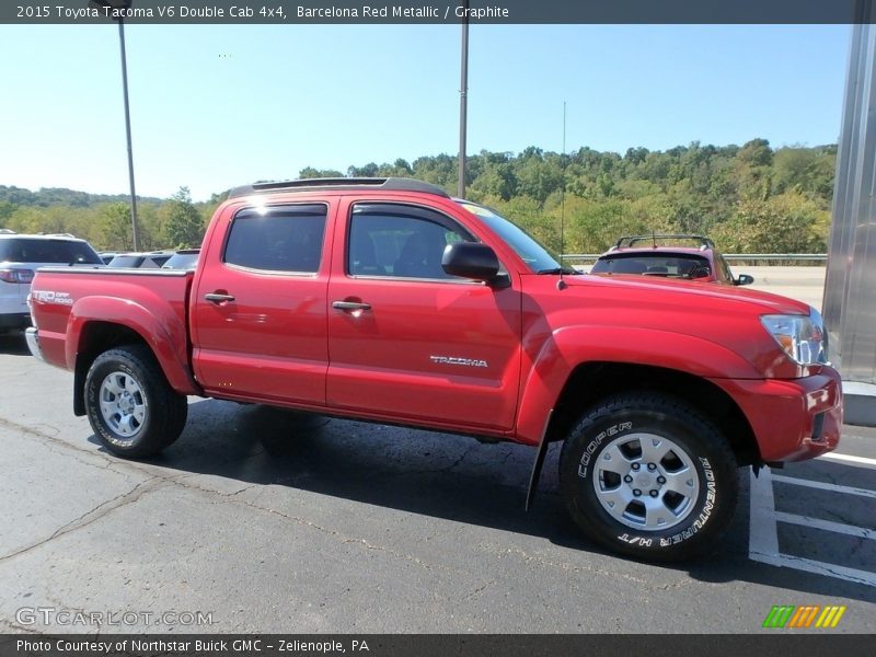 Barcelona Red Metallic / Graphite 2015 Toyota Tacoma V6 Double Cab 4x4