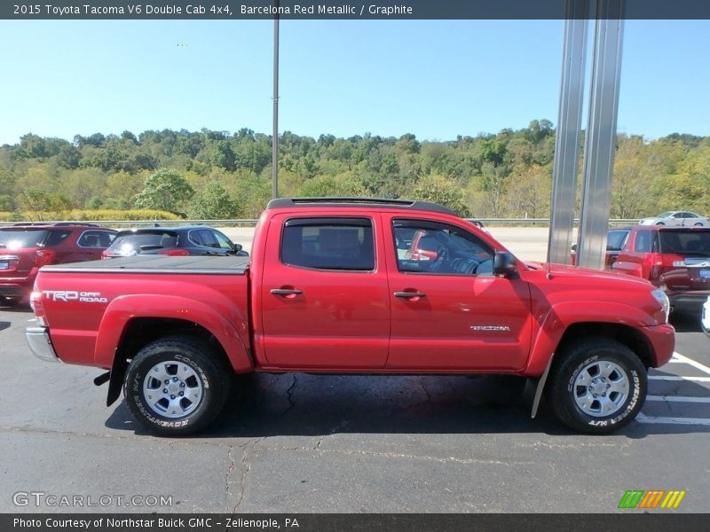 Barcelona Red Metallic / Graphite 2015 Toyota Tacoma V6 Double Cab 4x4