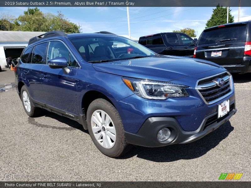 Abyss Blue Pearl / Titanium Gray 2019 Subaru Outback 2.5i Premium