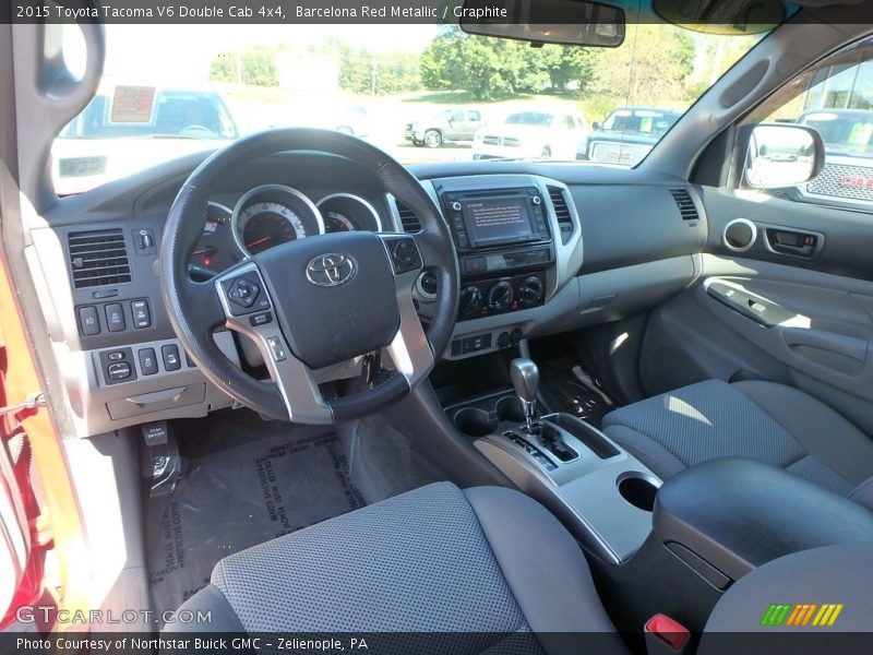 Barcelona Red Metallic / Graphite 2015 Toyota Tacoma V6 Double Cab 4x4