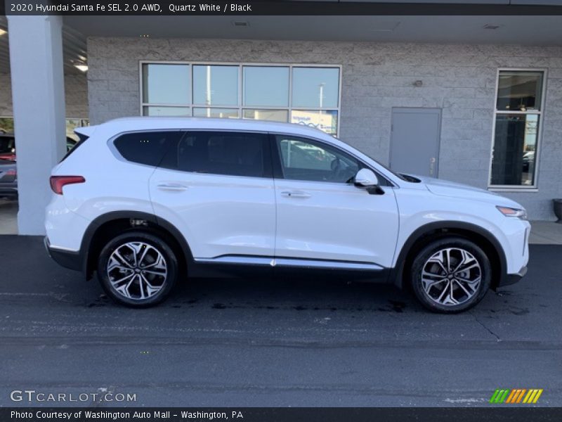 Quartz White / Black 2020 Hyundai Santa Fe SEL 2.0 AWD