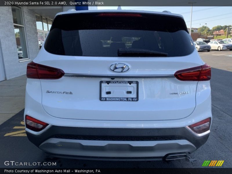 Quartz White / Black 2020 Hyundai Santa Fe SEL 2.0 AWD