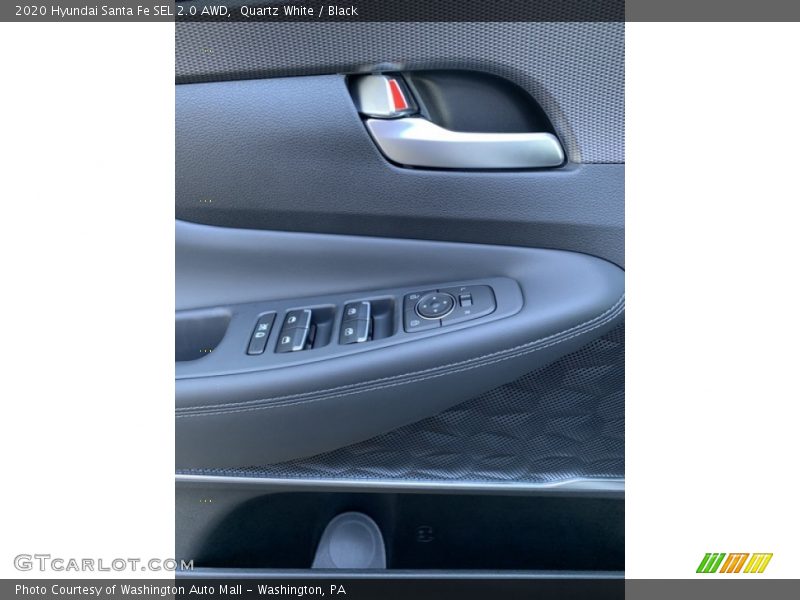 Quartz White / Black 2020 Hyundai Santa Fe SEL 2.0 AWD
