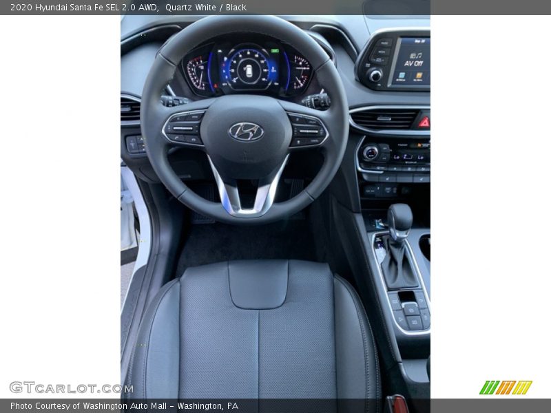 Quartz White / Black 2020 Hyundai Santa Fe SEL 2.0 AWD