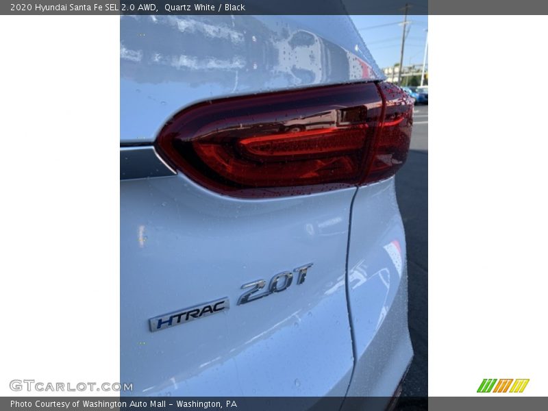 Quartz White / Black 2020 Hyundai Santa Fe SEL 2.0 AWD