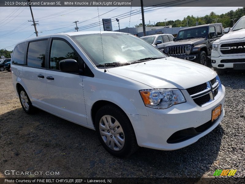 White Knuckle / Black/Light Graystone 2019 Dodge Grand Caravan SE