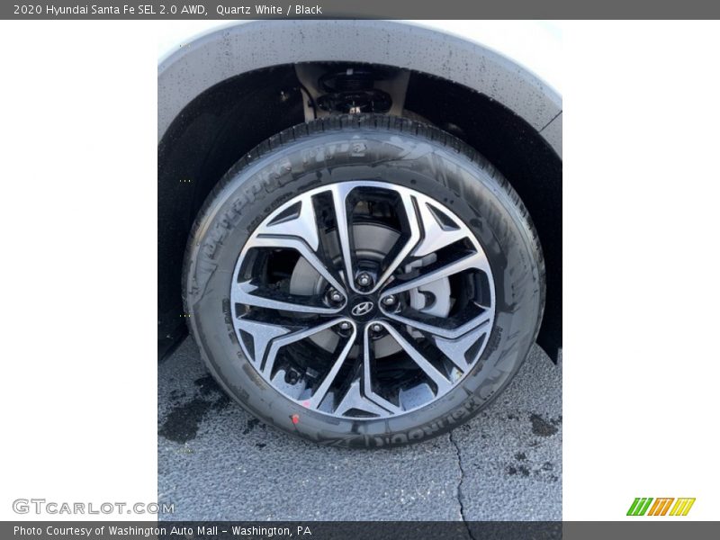 Quartz White / Black 2020 Hyundai Santa Fe SEL 2.0 AWD