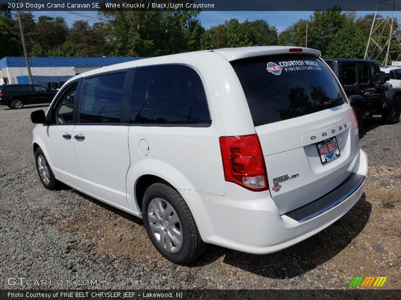 White Knuckle / Black/Light Graystone 2019 Dodge Grand Caravan SE