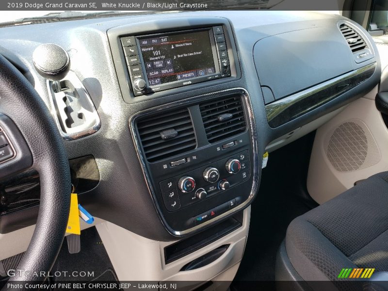 White Knuckle / Black/Light Graystone 2019 Dodge Grand Caravan SE