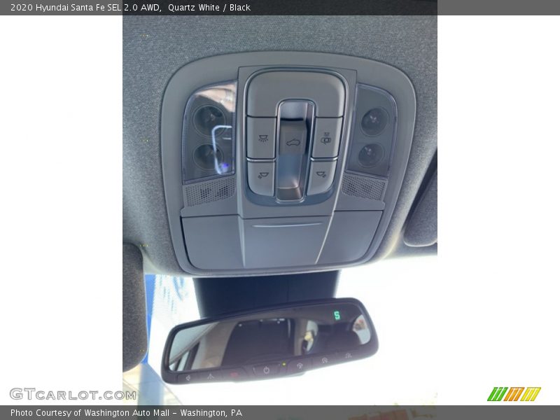 Quartz White / Black 2020 Hyundai Santa Fe SEL 2.0 AWD