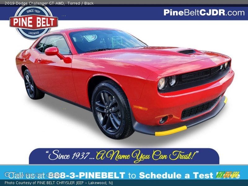 Torred / Black 2019 Dodge Challenger GT AWD