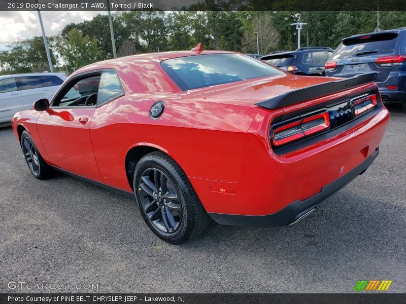 Torred / Black 2019 Dodge Challenger GT AWD